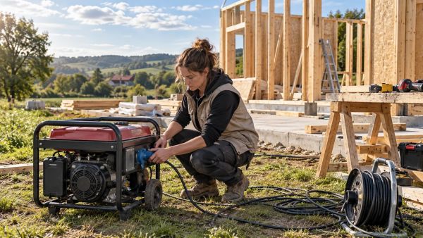 Solutions pour alimenter un chantier en attendant le raccordement